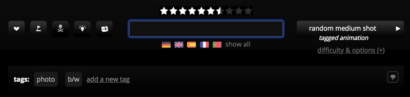 The tags between the shot